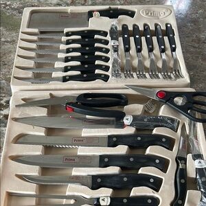 Black Knife Set - 24 Piece
